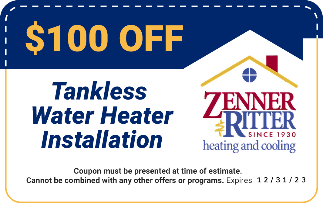 $100 water heater coupon